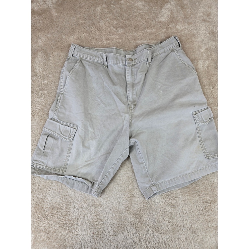 Dickies Mens Khaki Tan Cotton Twill Cargo Shorts 40214RKH Size‎ 36